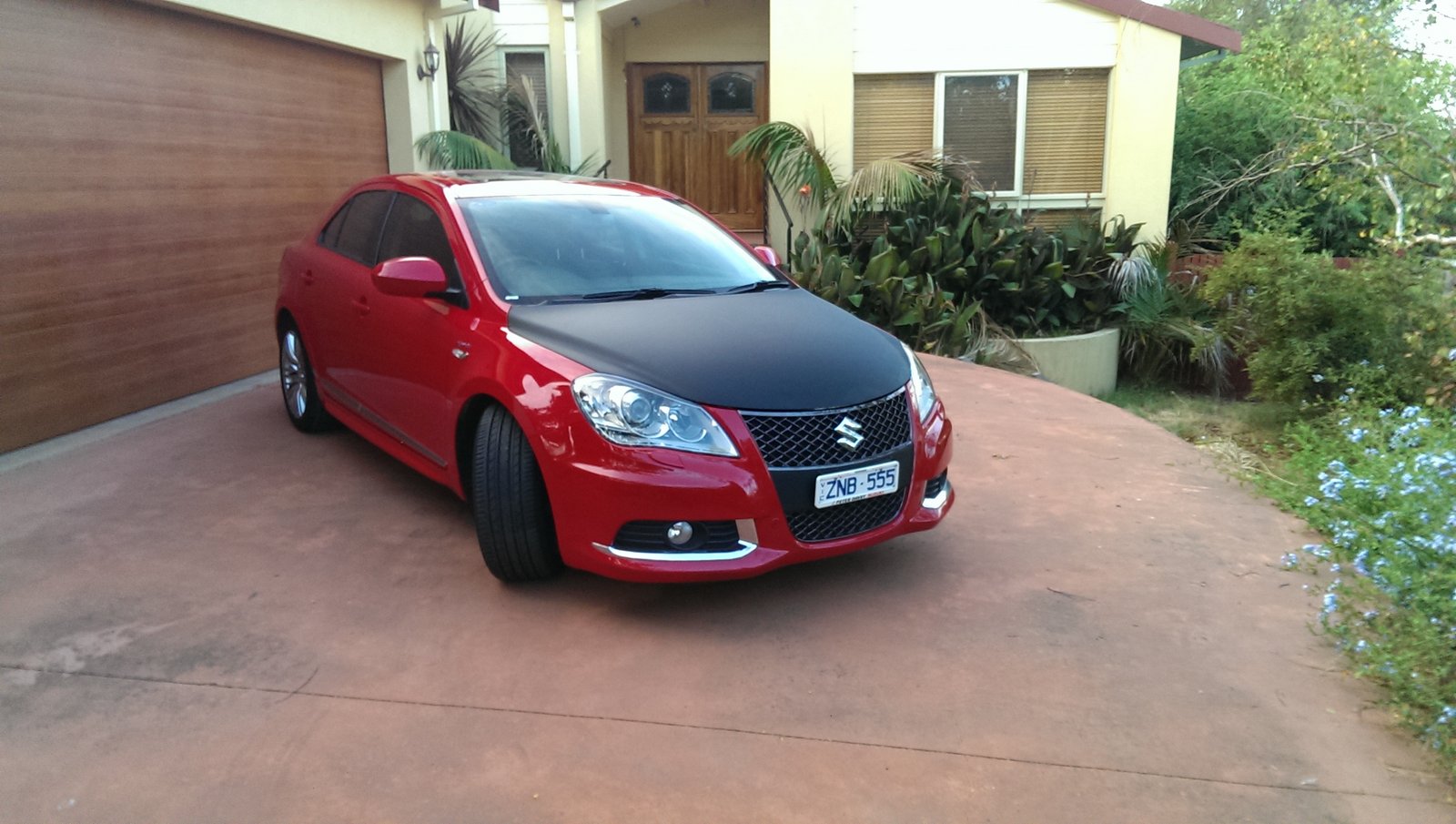 Vinyl carbon fibre bonnet wrap