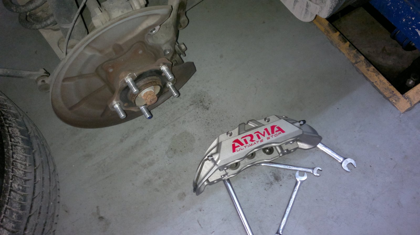 Front 4 piston345mm floating rotor