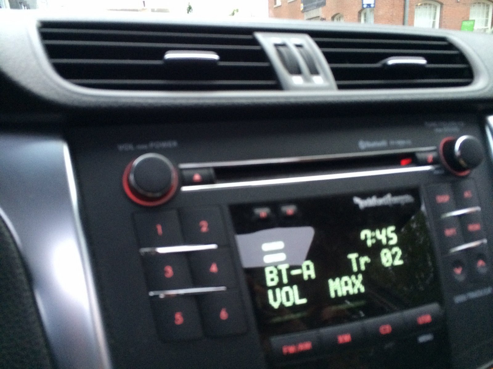 First time this loud. It says &quot;max&quot;.